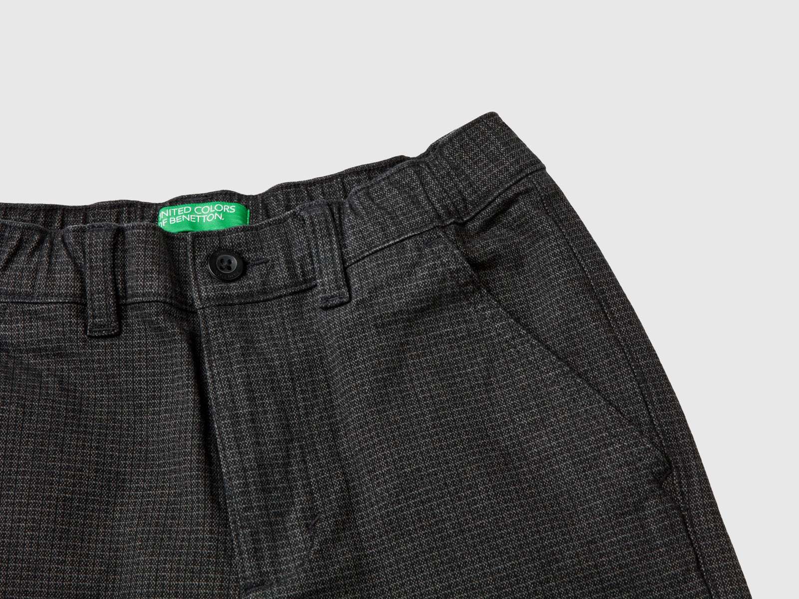 Stretch cotton trousers da bambino nero 3 | Benetton Outlet