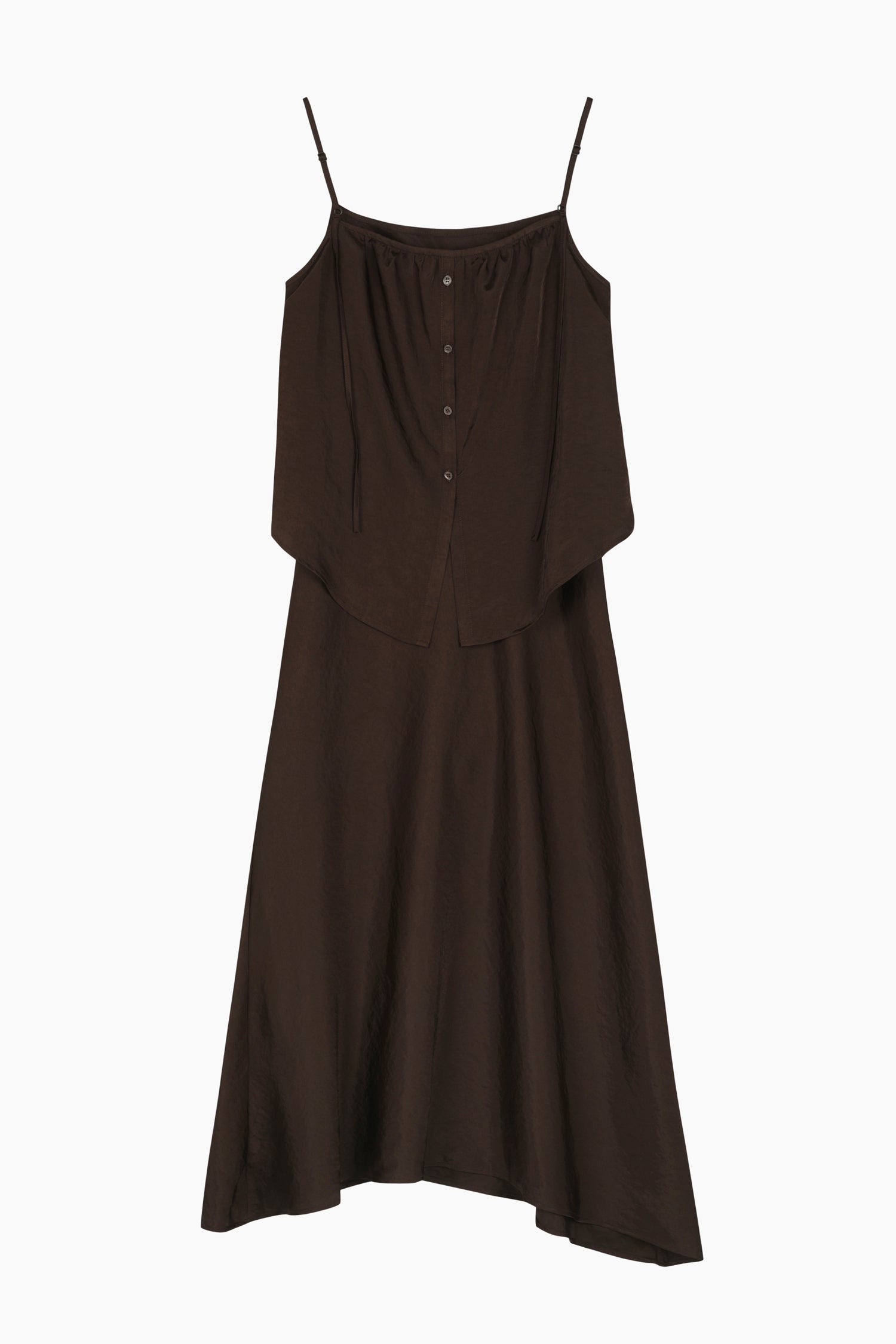 Vestito svasato da donna marrone scuro | Sisley Outlet