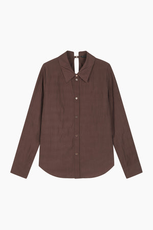 Camicia effetto crinkle