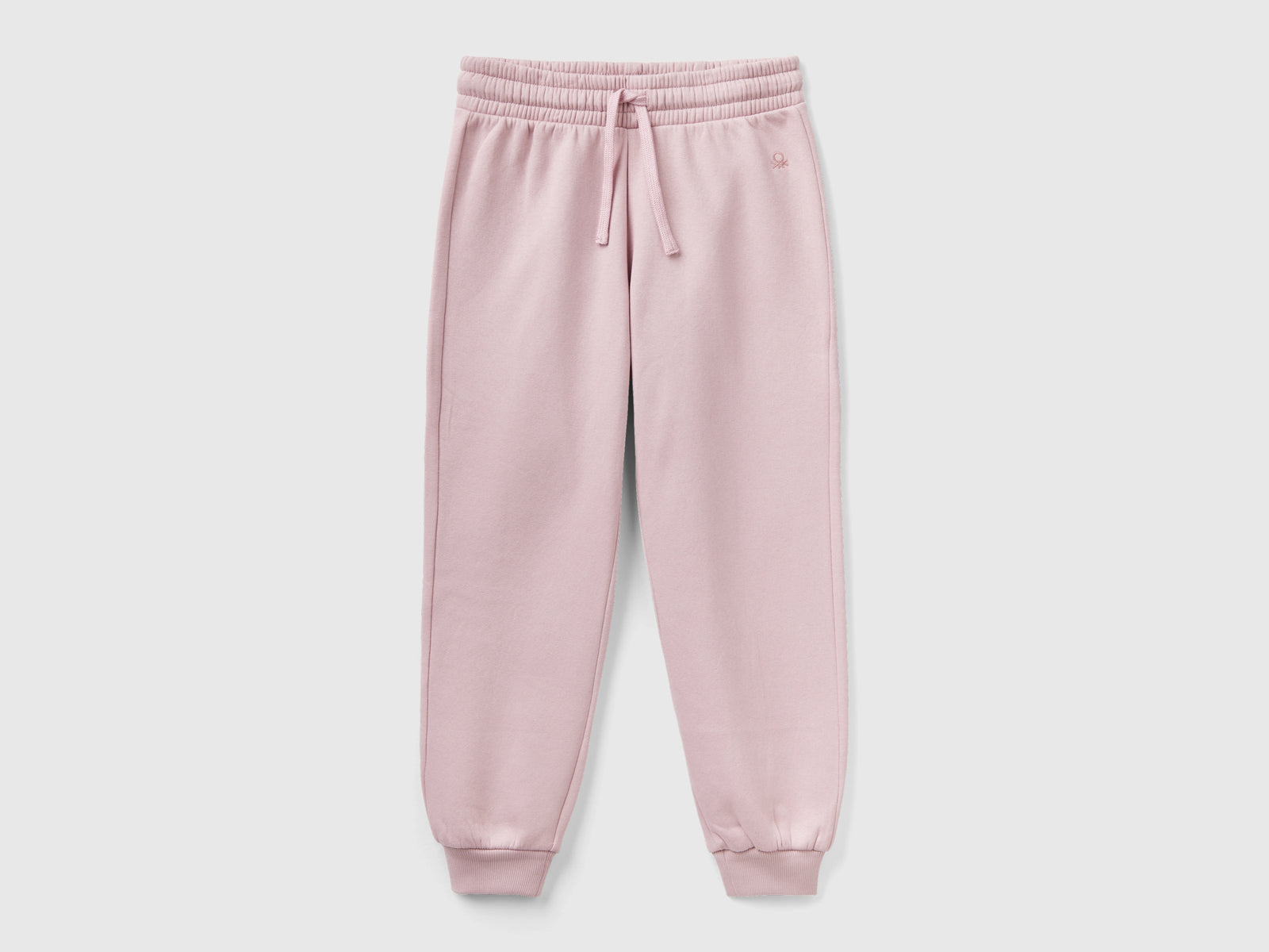 Joggers in felpa con coulisse da bambina rosa | Benetton Outlet