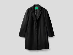 Cappotto corto in panno misto lana