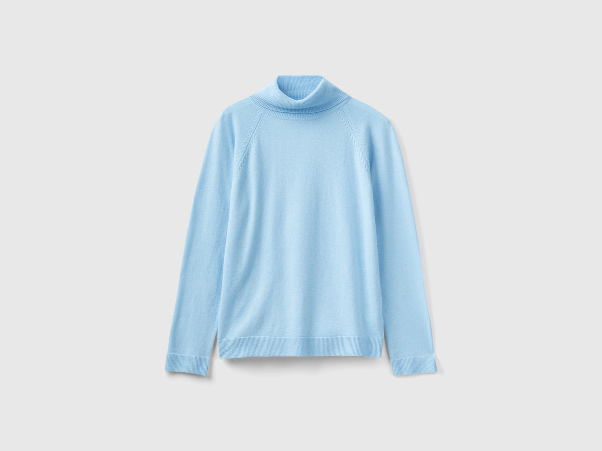 Maglione dolcevita in misto lana e cashmere
