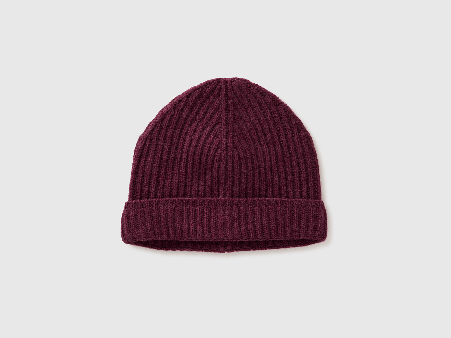 Berretto in pura lana vergine da uomo bordeaux | Benetton Outlet