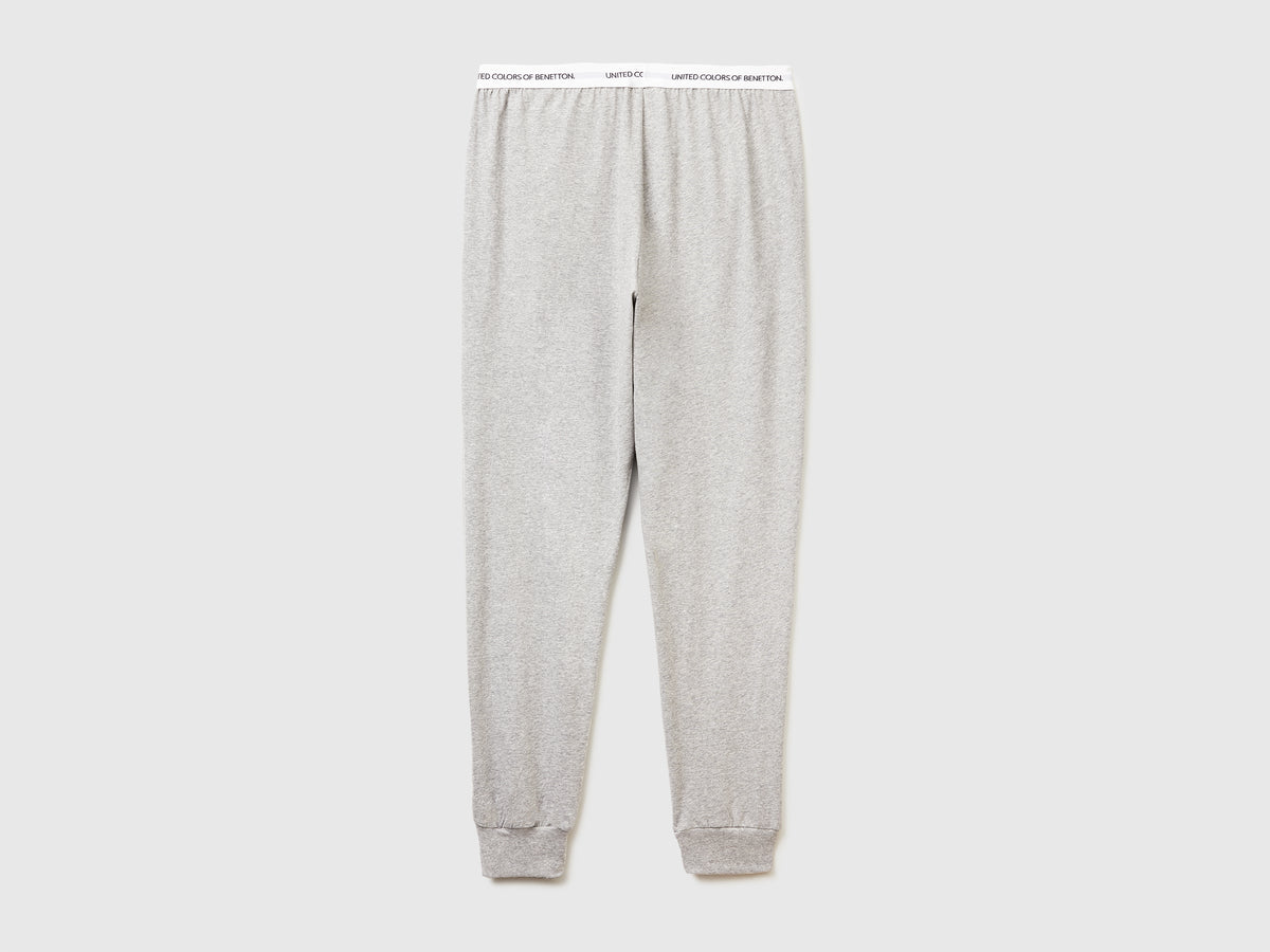 Pantaloni con elastico logato