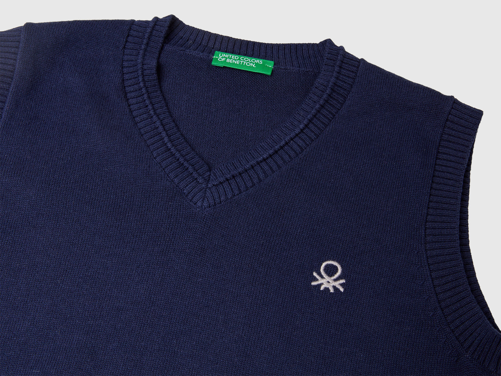 Gilet in maglia da bambino blu scuro 3 | Benetton Outlet
