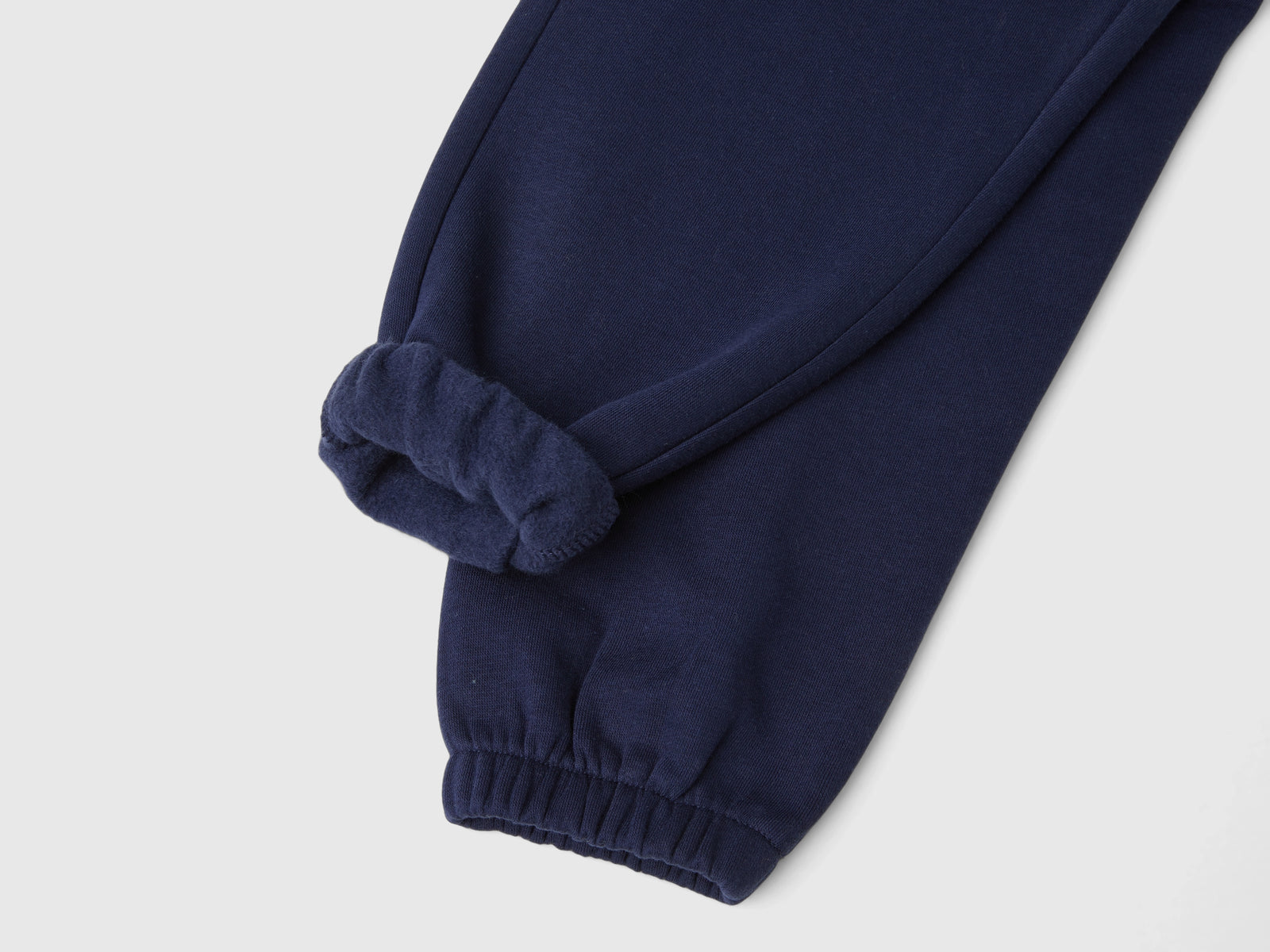 Fleece joggers with drawstring da bimba blu scuro 3 | Benetton Outlet