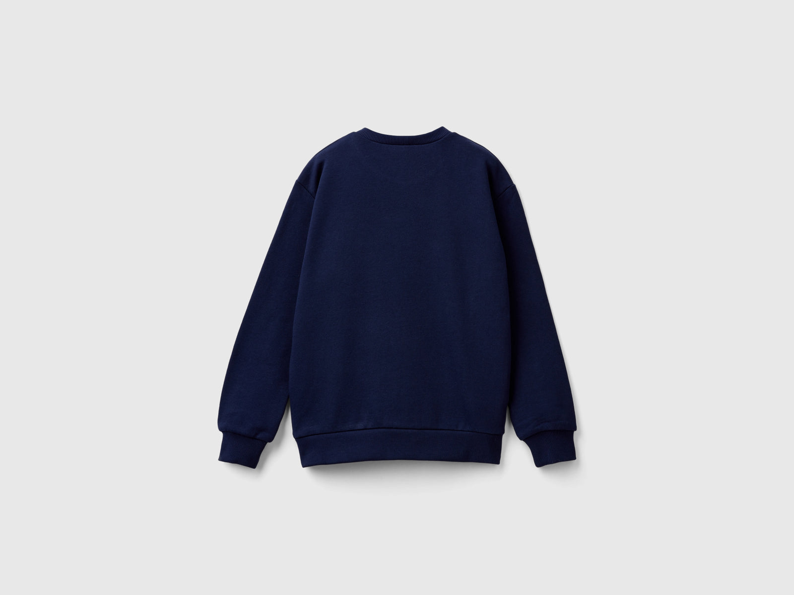 Felpa con stampa logo da bambino blu scuro 2 | Benetton Outlet