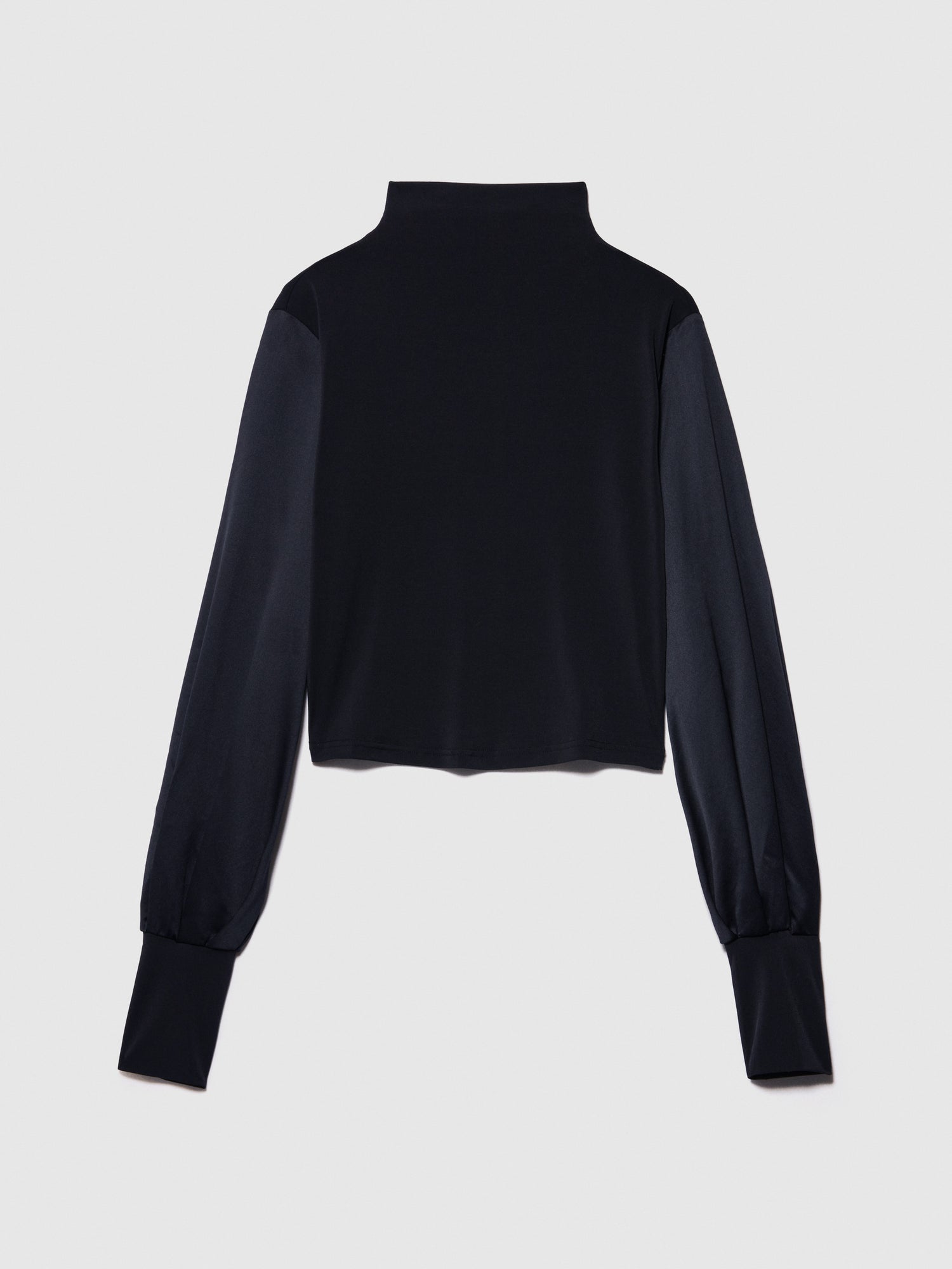 T-shirt con maniche a palloncino da donna nero | Sisley Outlet
