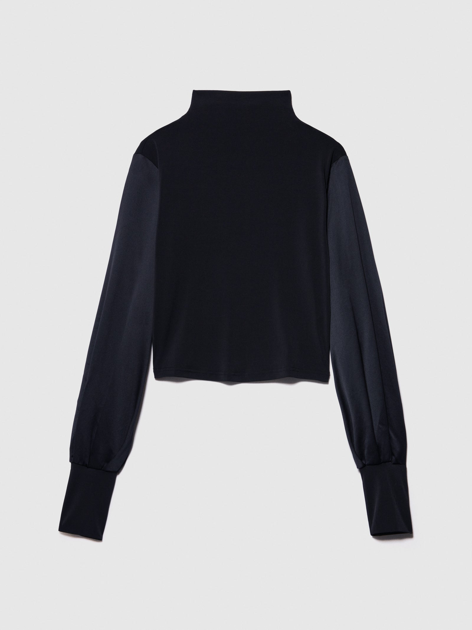 T-shirt con maniche a palloncino da donna nero | Sisley Outlet