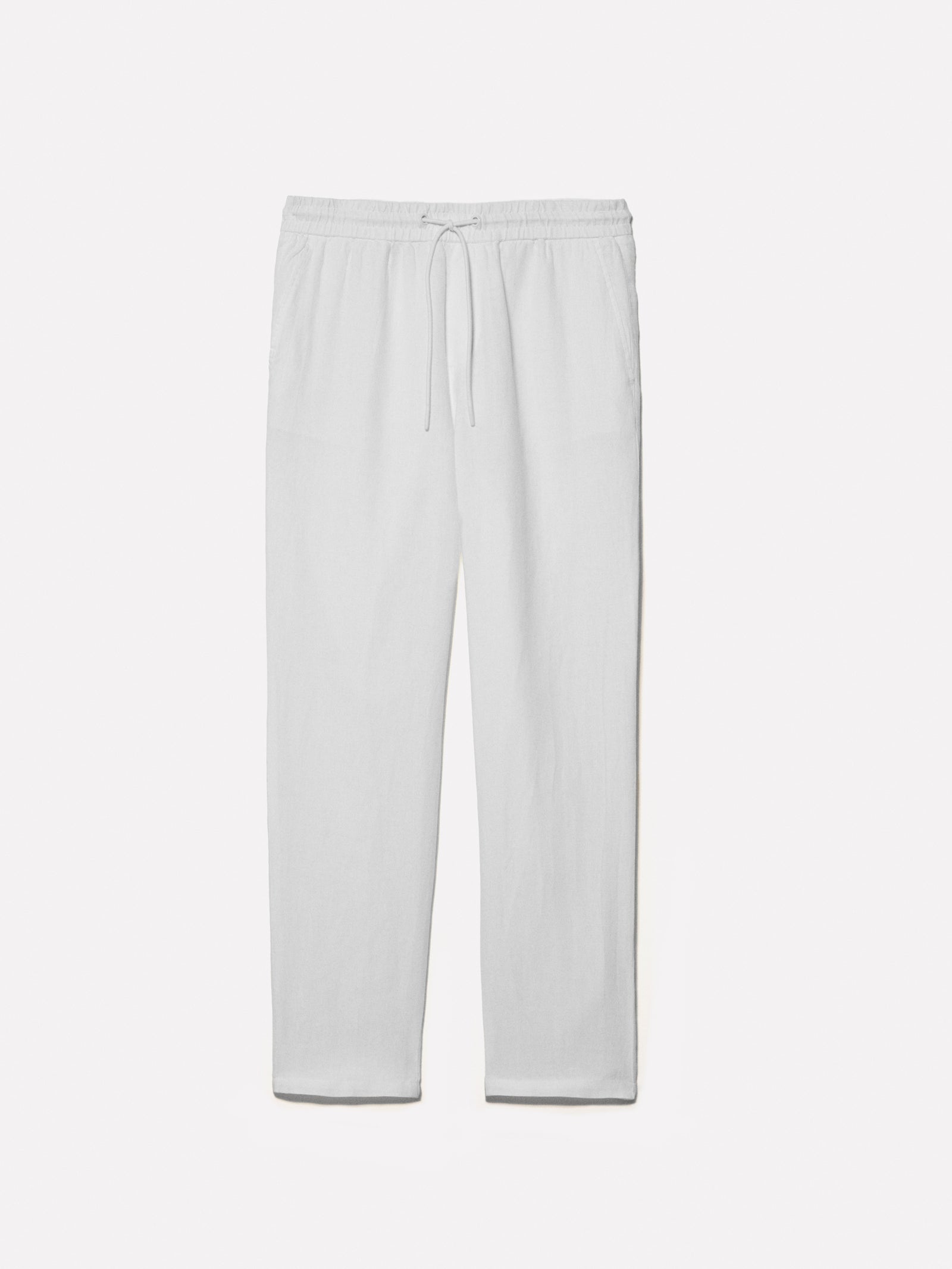 Joggers 100 % lino da uomo bianco | Sisley Outlet