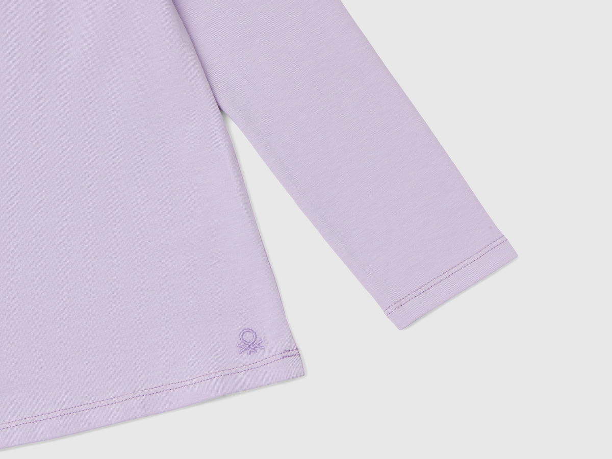 Stretch high-neck T-shirt