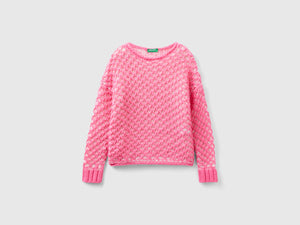 Maglioncino con rete jacquard
