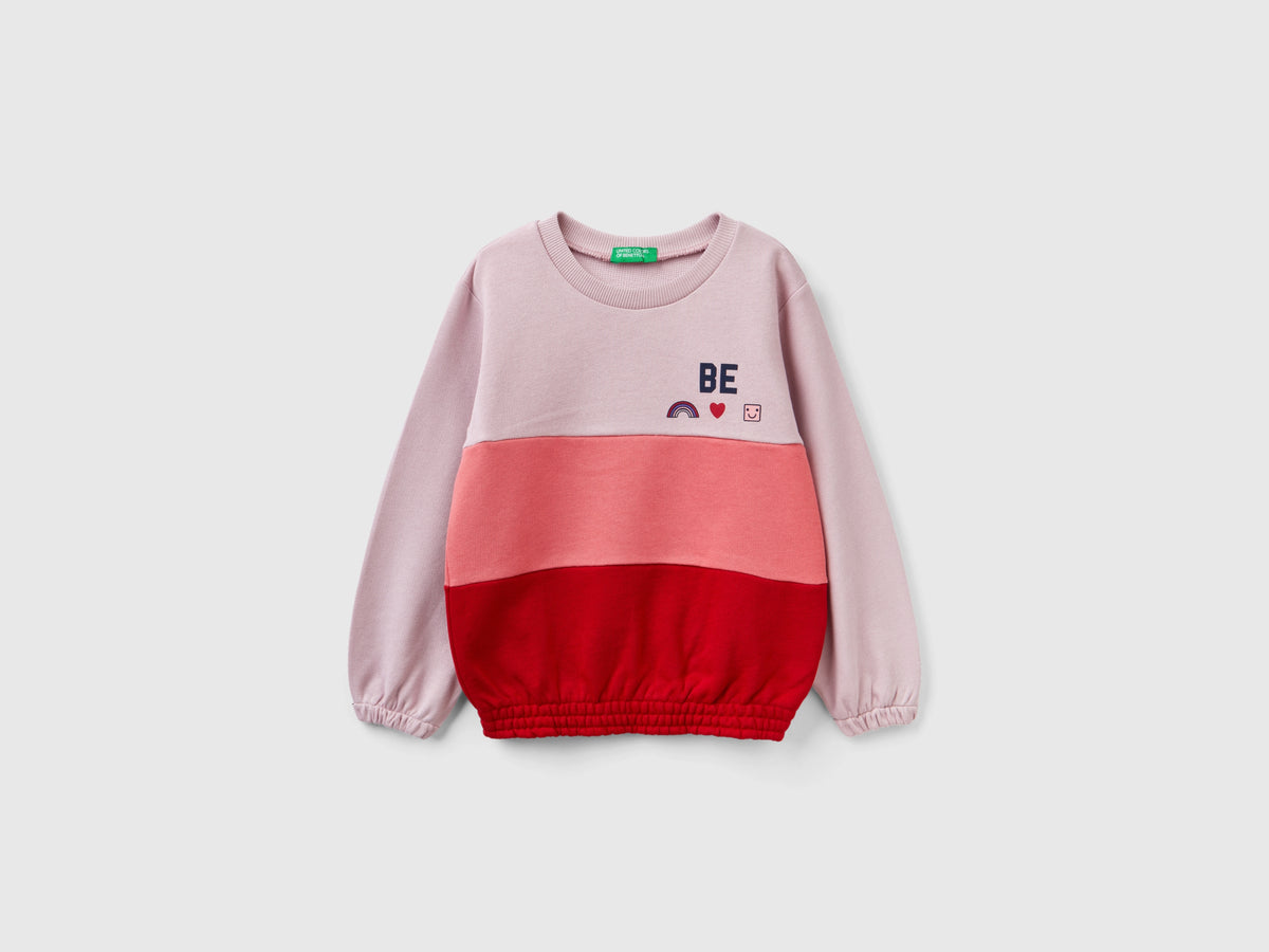 Felpa oversize color block