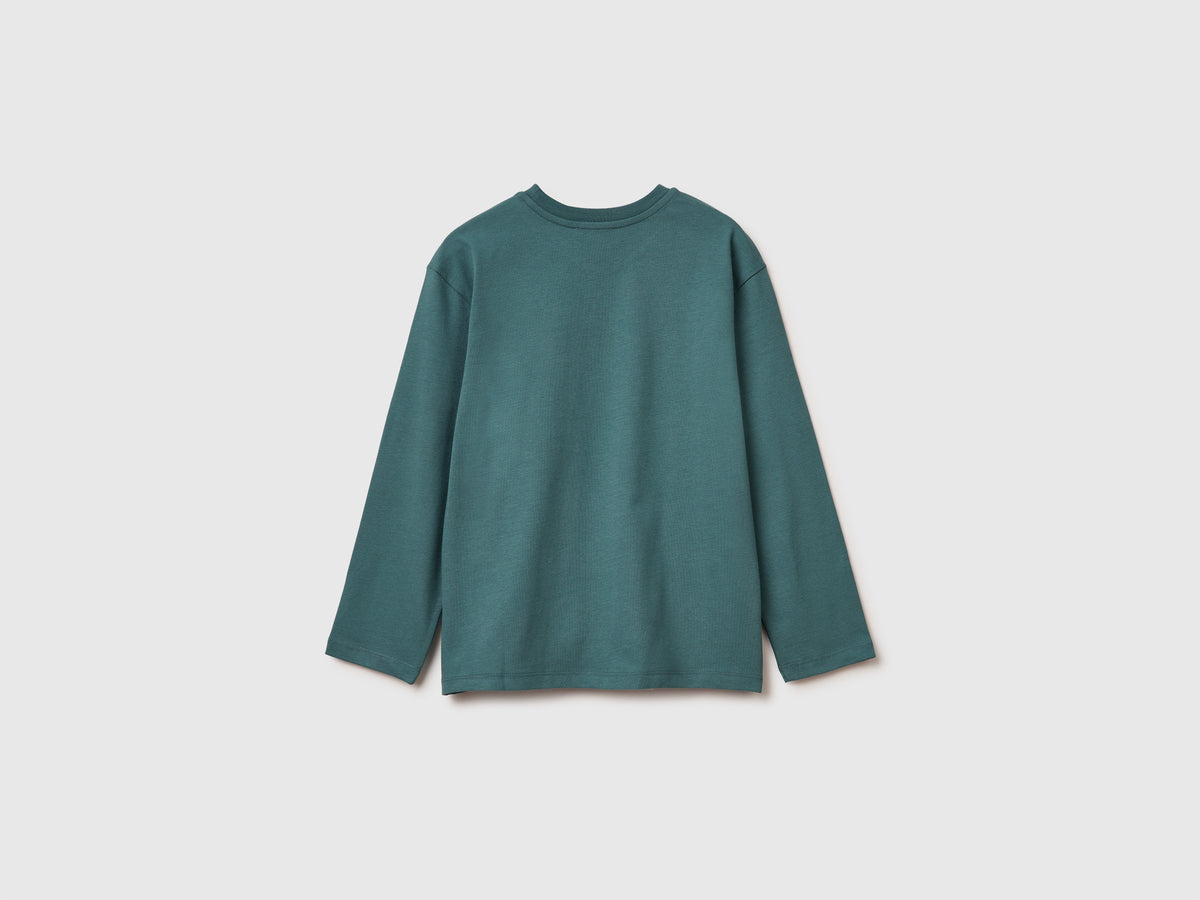 T-shirt con stampa in caldo cotone