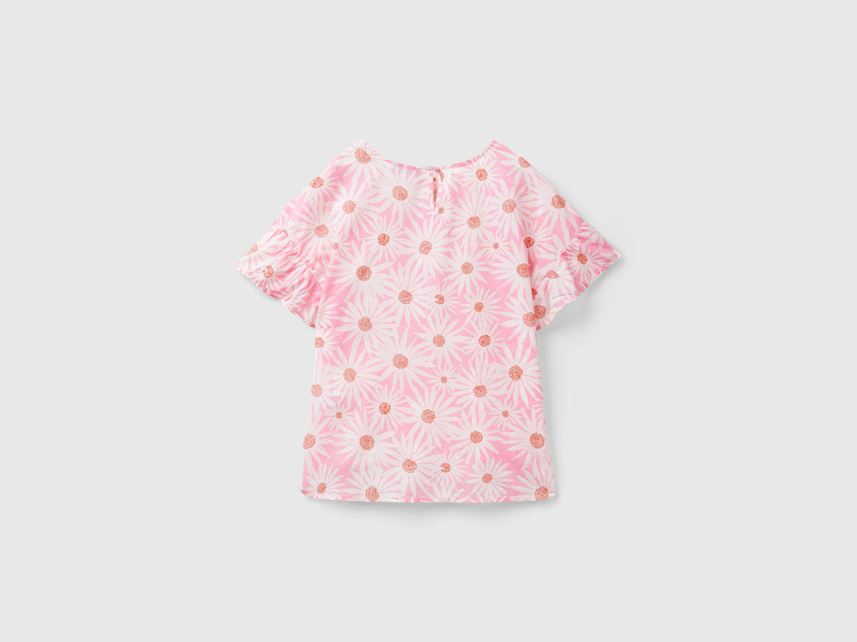 Blusa fantasia in cotone leggero