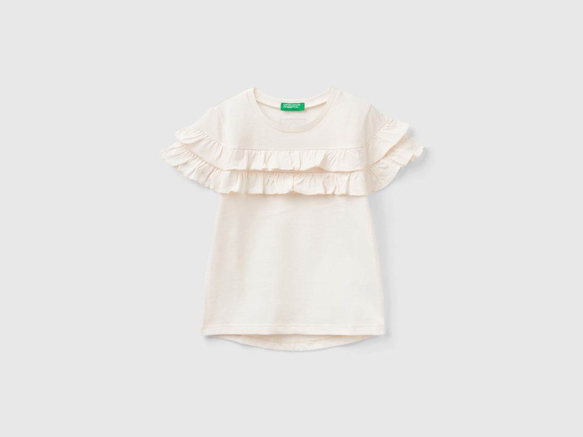 T-shirt con rouches