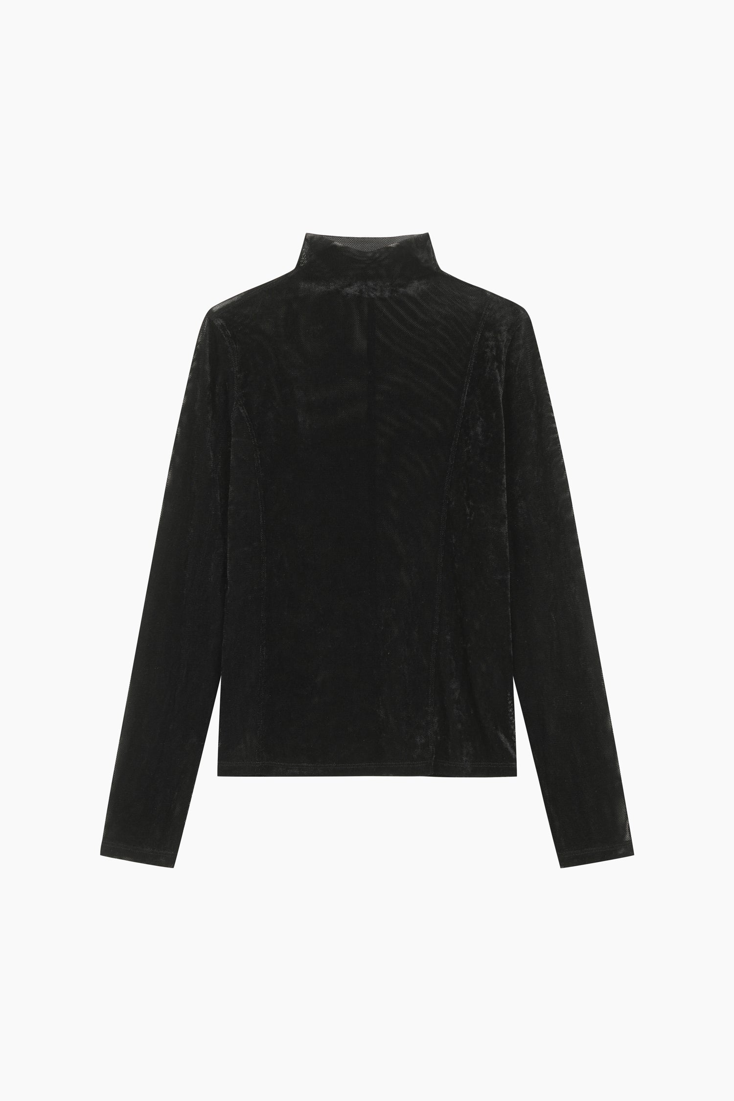 Lupetto in velluto da donna nero | Sisley Outlet
