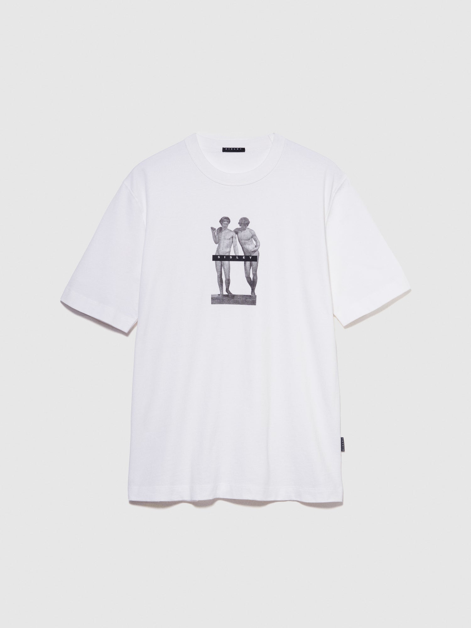 T-shirt con stampa da uomo bianco | Sisley Outlet