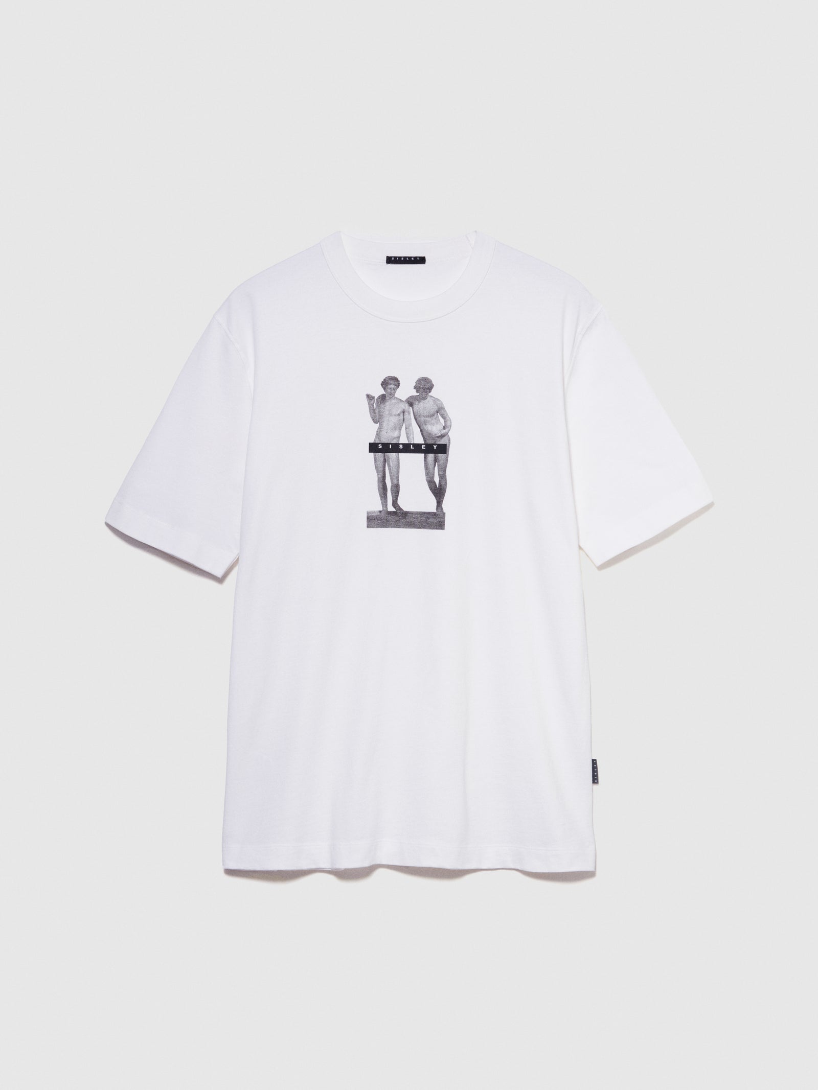T-shirt con stampa da uomo bianco | Sisley Outlet