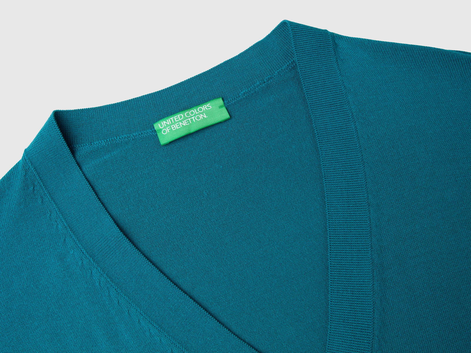 Maglia con drappeggio da donna verde scuro 3 | Benetton Outlet