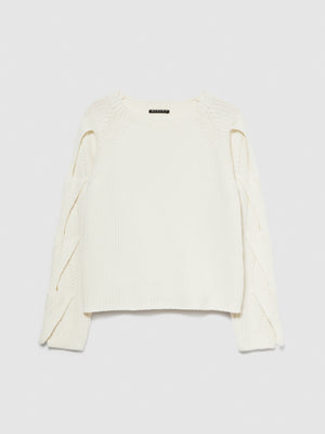 Maglia con intrecci