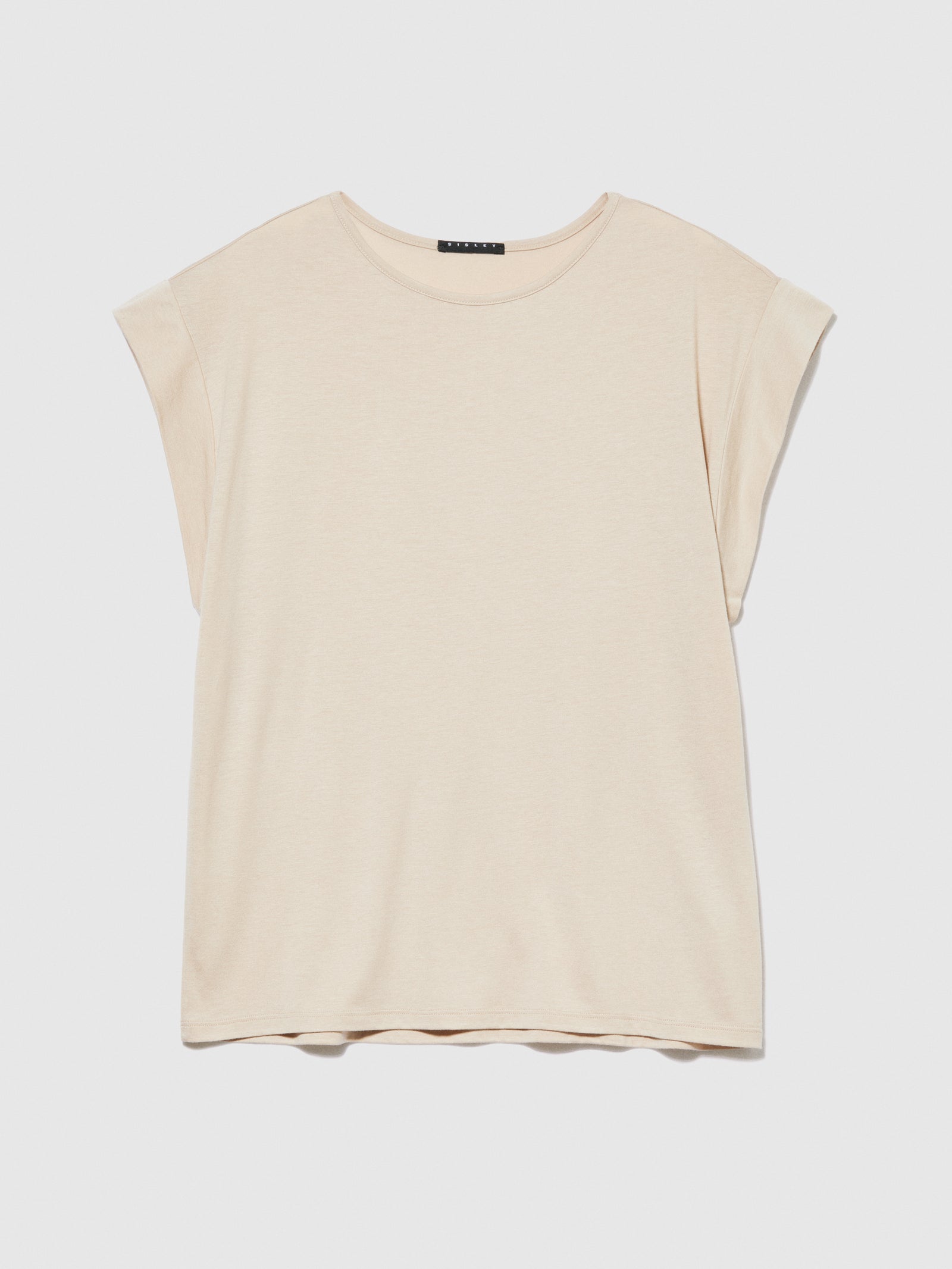 T-shirt con maniche a kimono da donna beige | Sisley Outlet