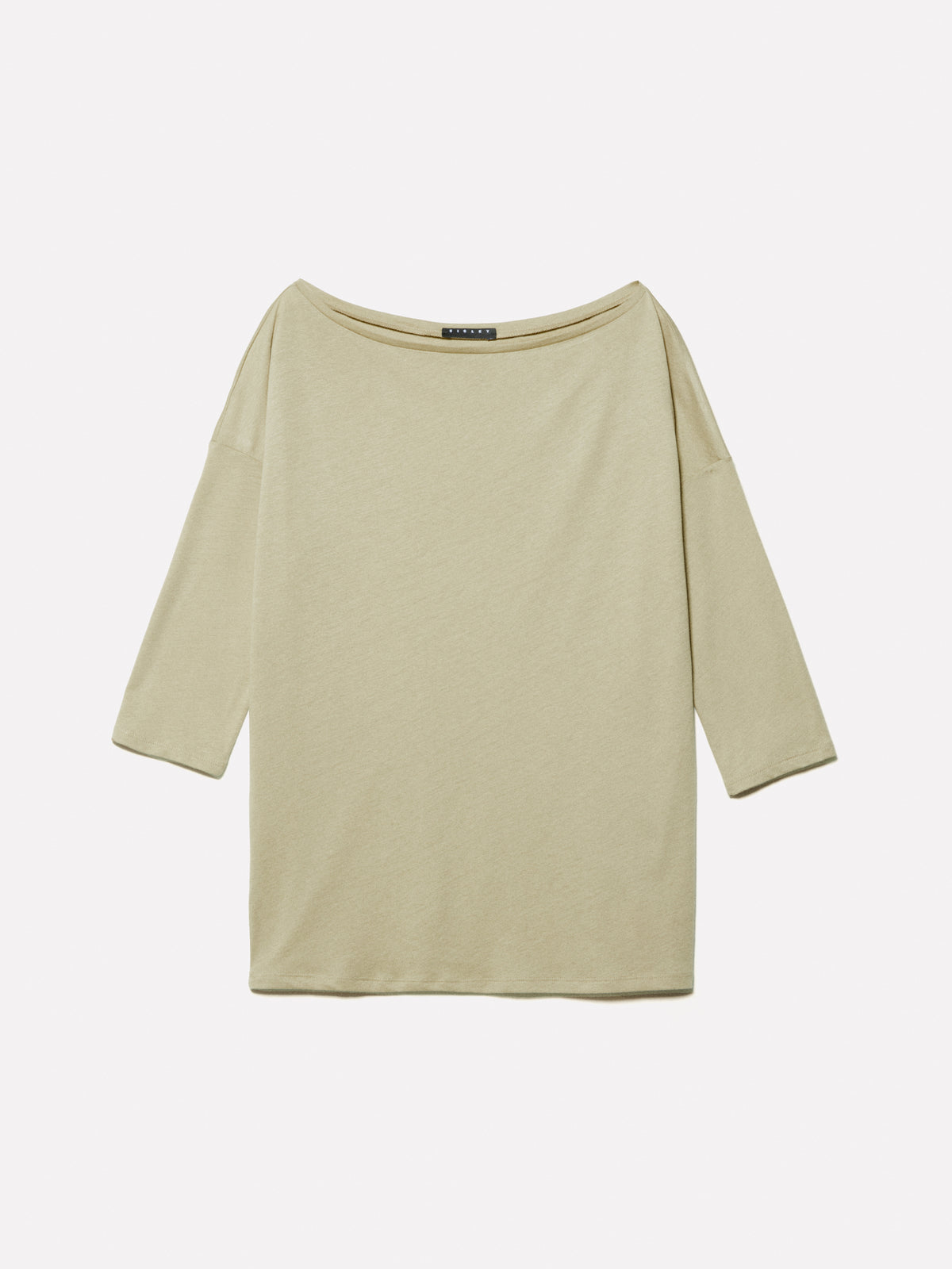 T-shirt con scollo a barca