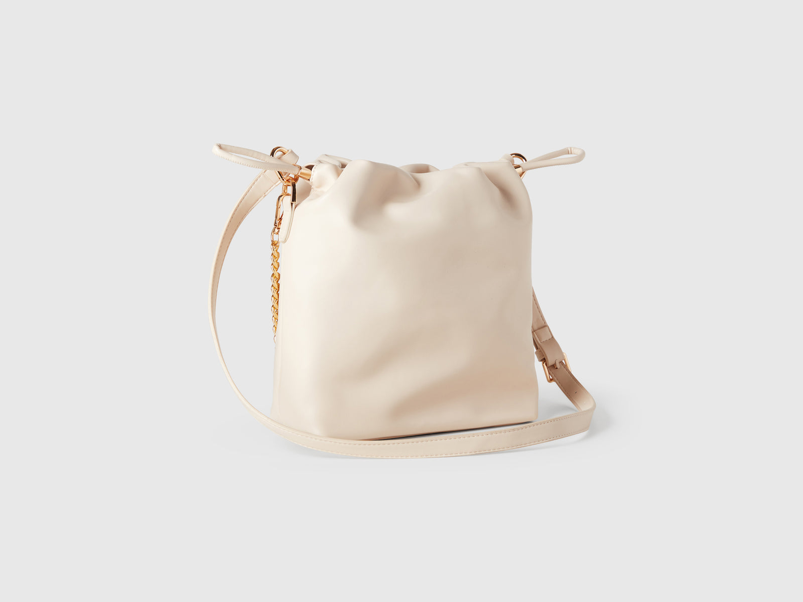 Borsa a secchiello piccola da donna bianco panna 2 | Benetton Outlet