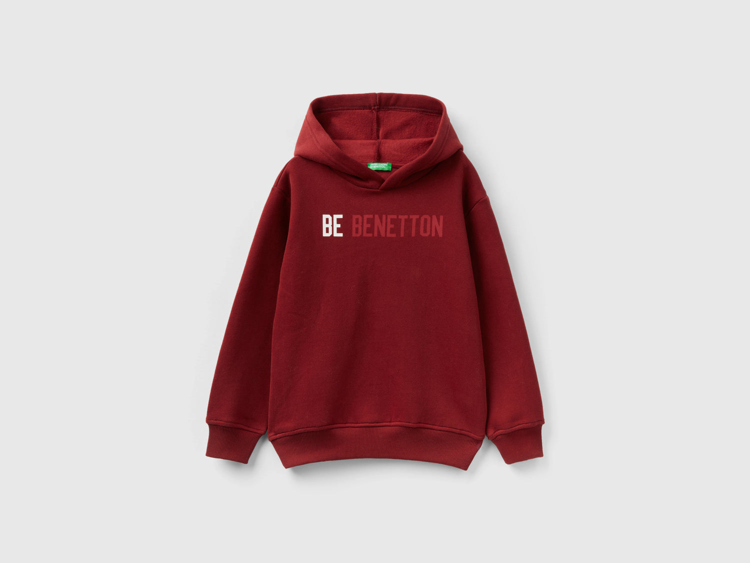 Calda felpa con cappuccio da bambino rosso | Benetton Outlet