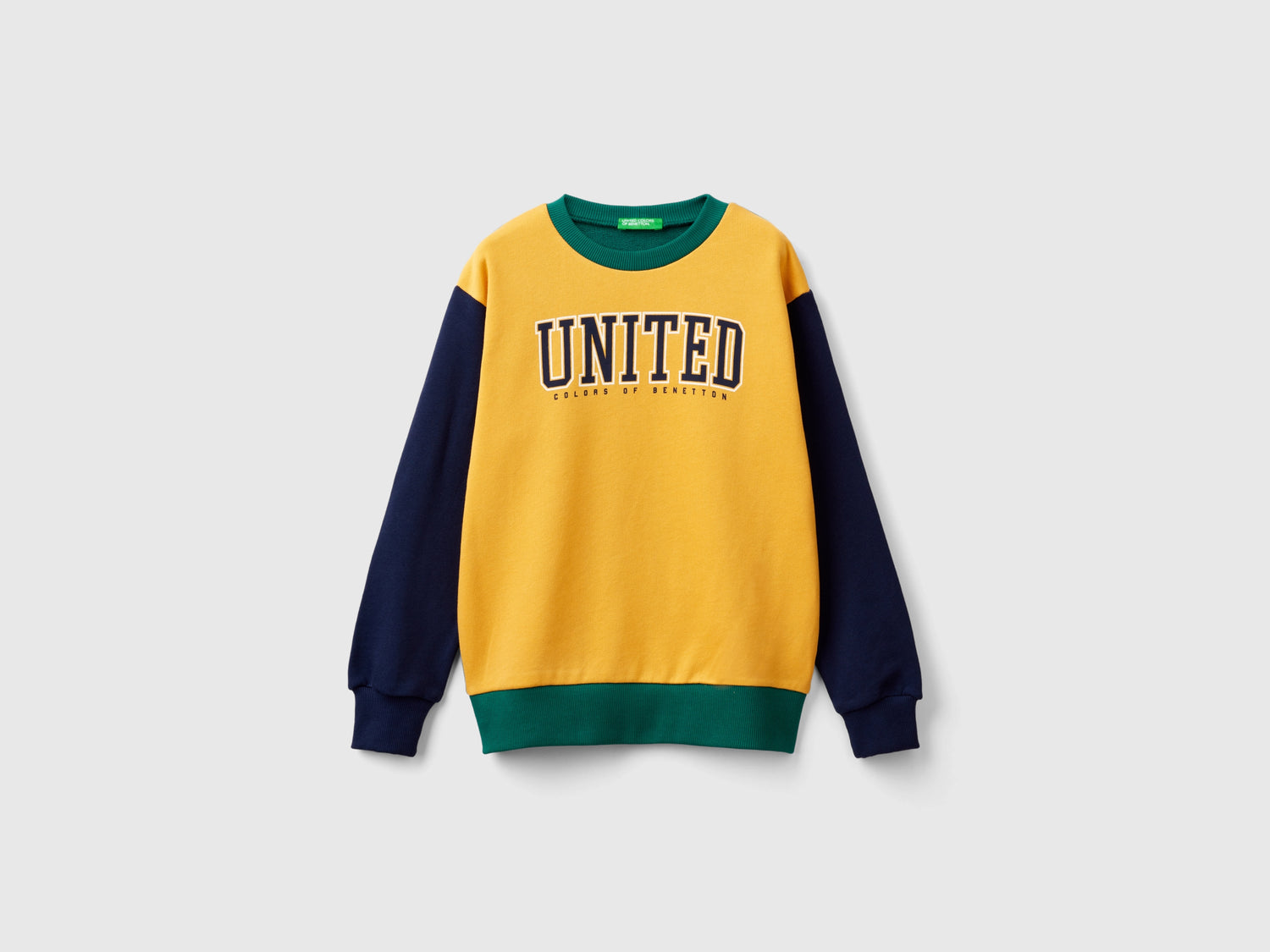 Felpa con stampa logo da bambino multi-color | Benetton Outlet
