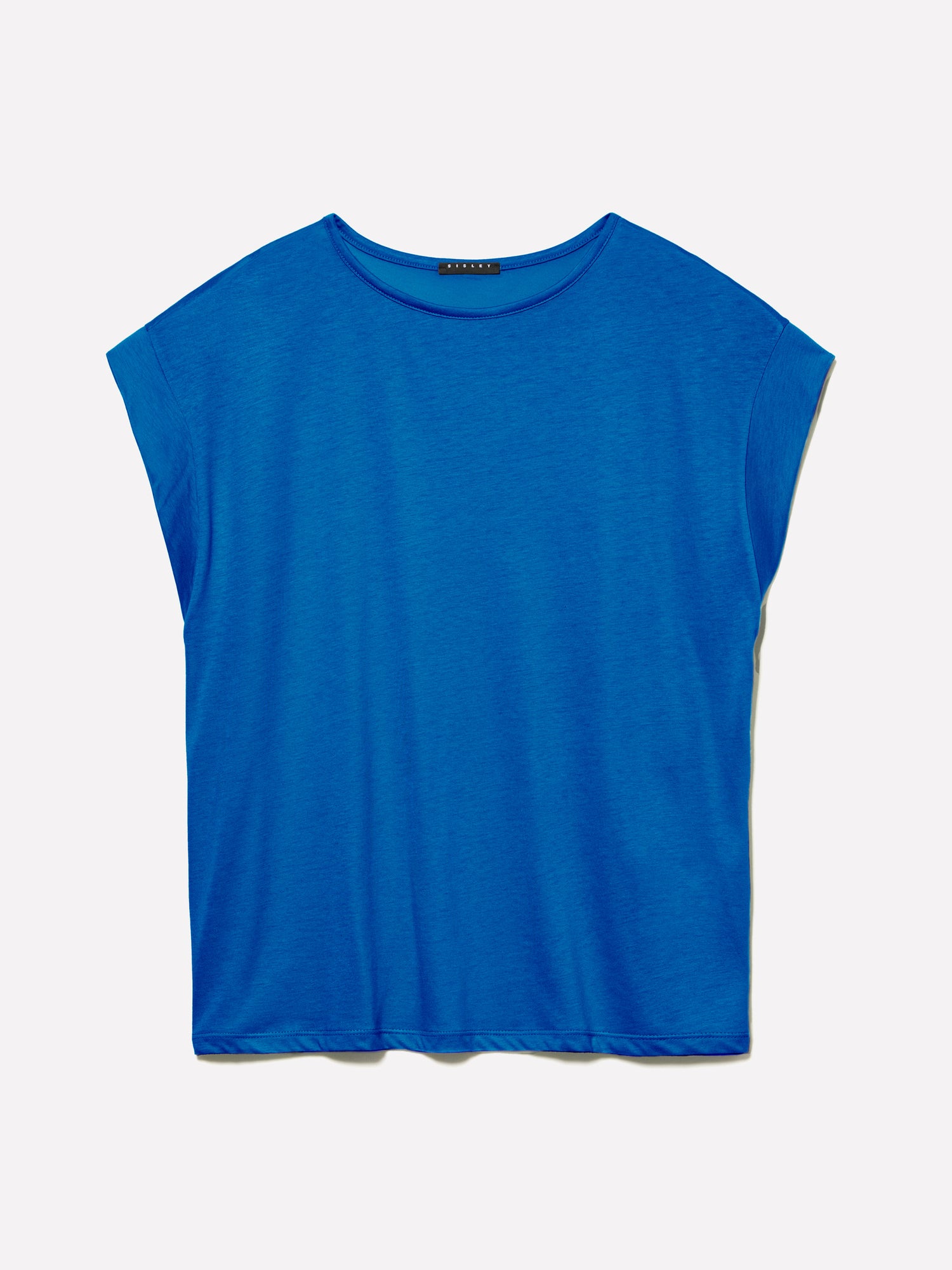 T-shirt blu con maniche a kimono da donna blu scuro | Sisley Outlet
