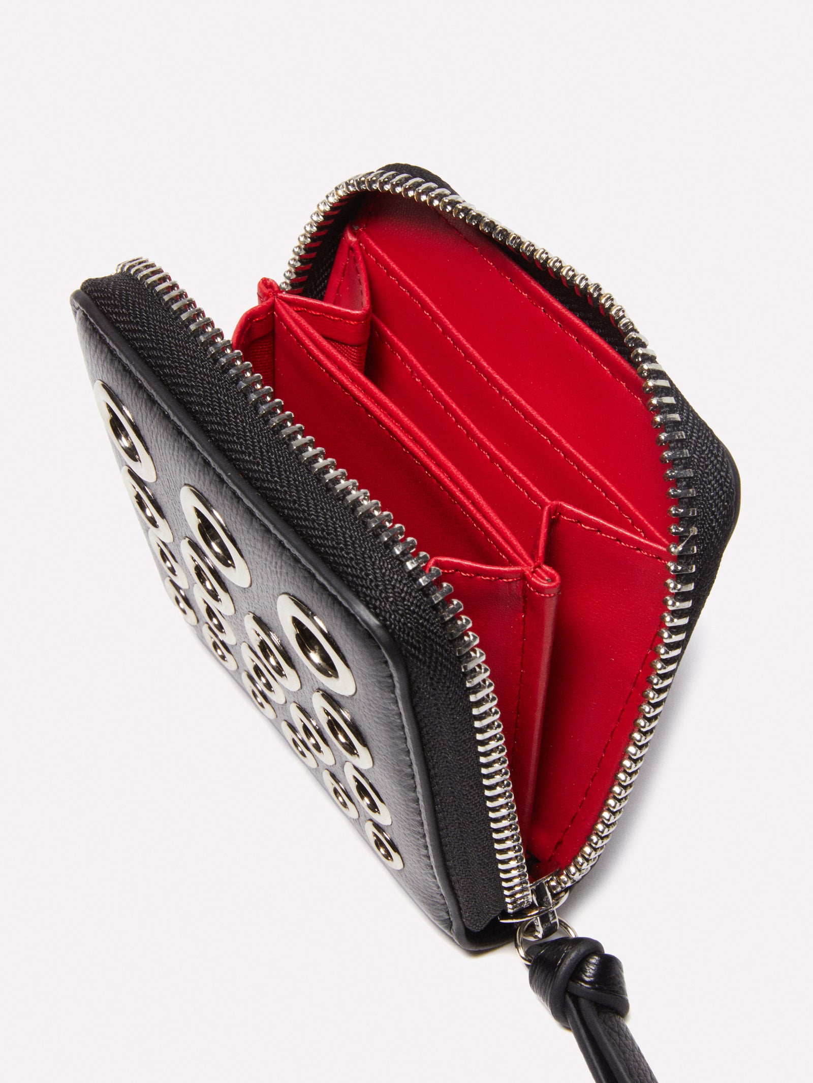 Portamonete piccolo con occhielli da donna nero 3 | Sisley Outlet