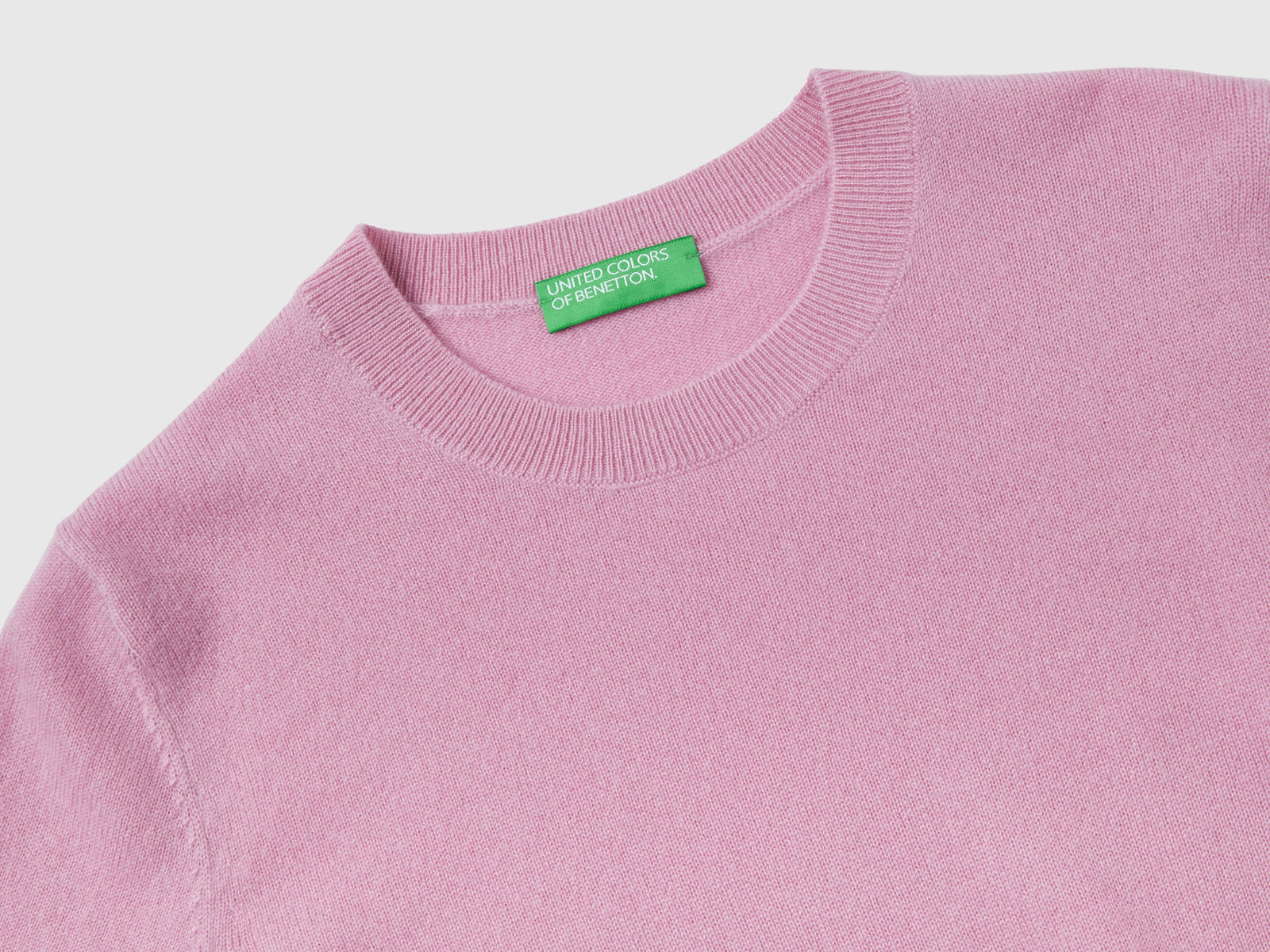 Maglioncino in puro cashmere da donna rosa 3 | Benetton Outlet