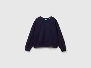 Felpa chiusa in misto cotone