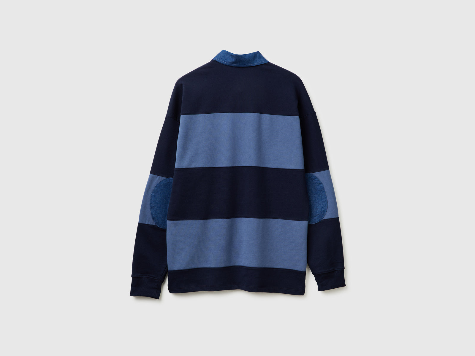 Polo Rugby in felpa a righe da uomo blu scuro 2 | Benetton Outlet