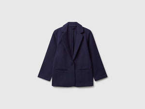 Blazer in misto viscosa stretch