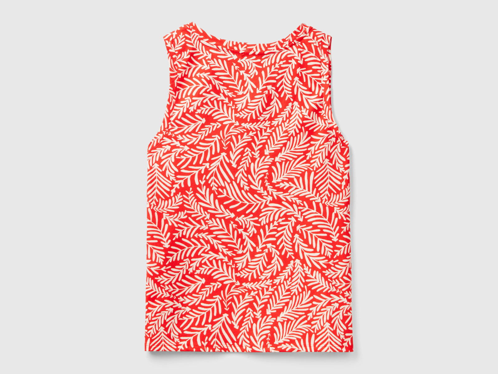 Canotta con stampa tropicale da donna rosso 2 | Benetton Outlet