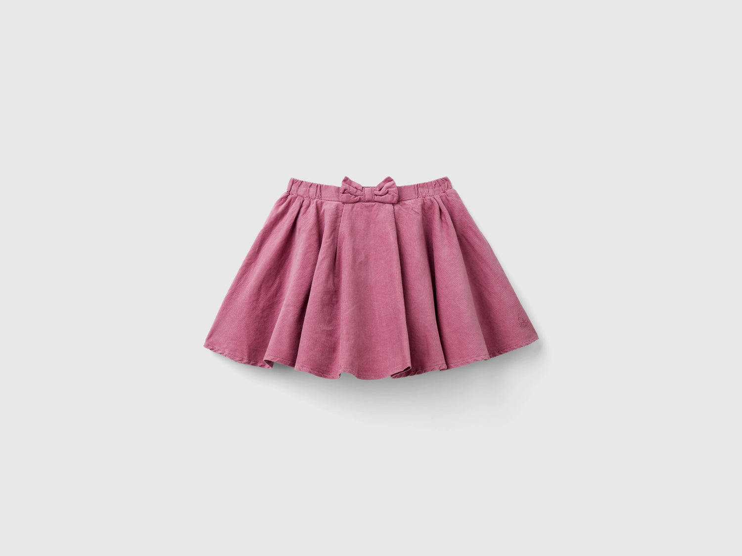 Gonna in velluto da bimba malva scuro | Benetton Outlet
