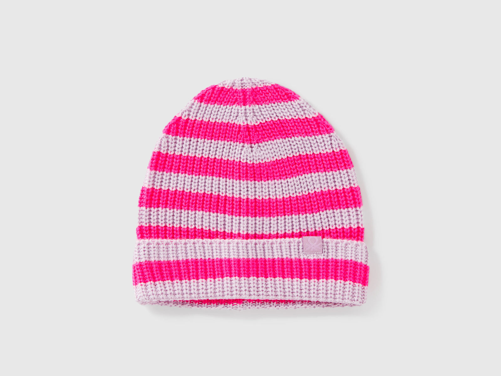 Cappello a righe da bimbo lavanda | Benetton Outlet