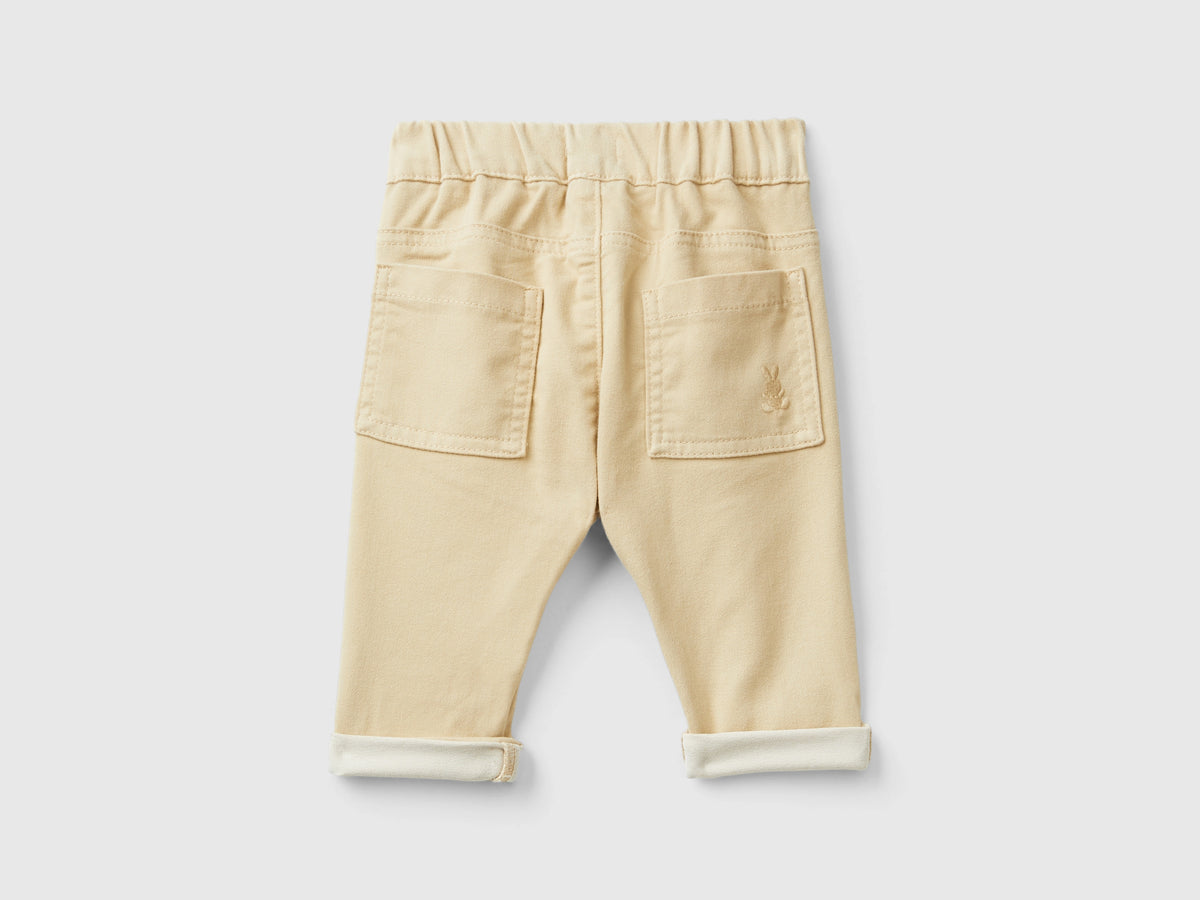 Pantaloni in misto cotone stretch
