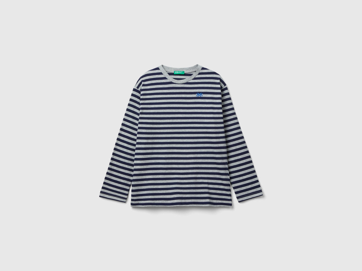 T-shirt a righe 100% cotone