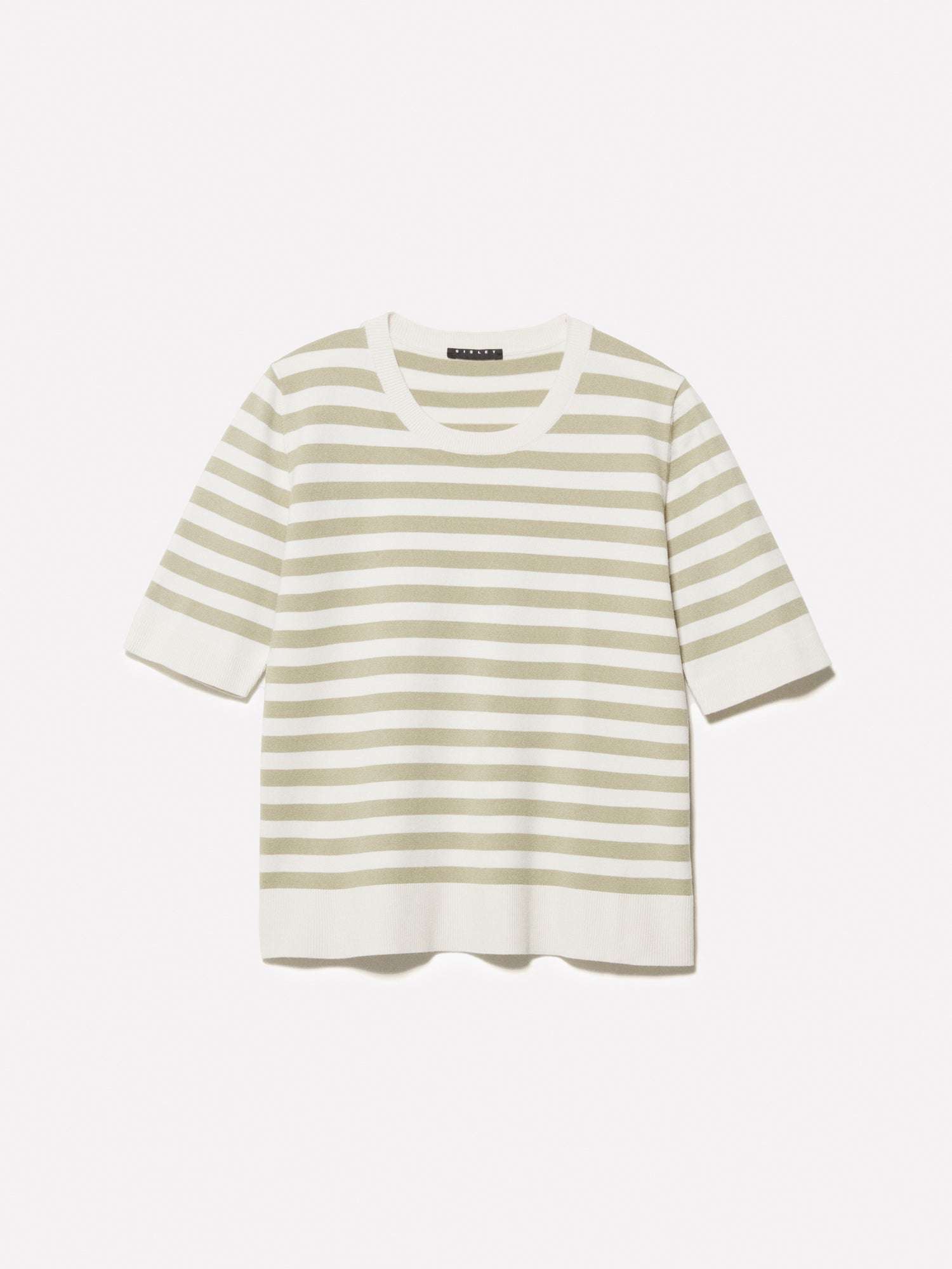 Maglia a righe e bianco panna da donna beige | Sisley Outlet