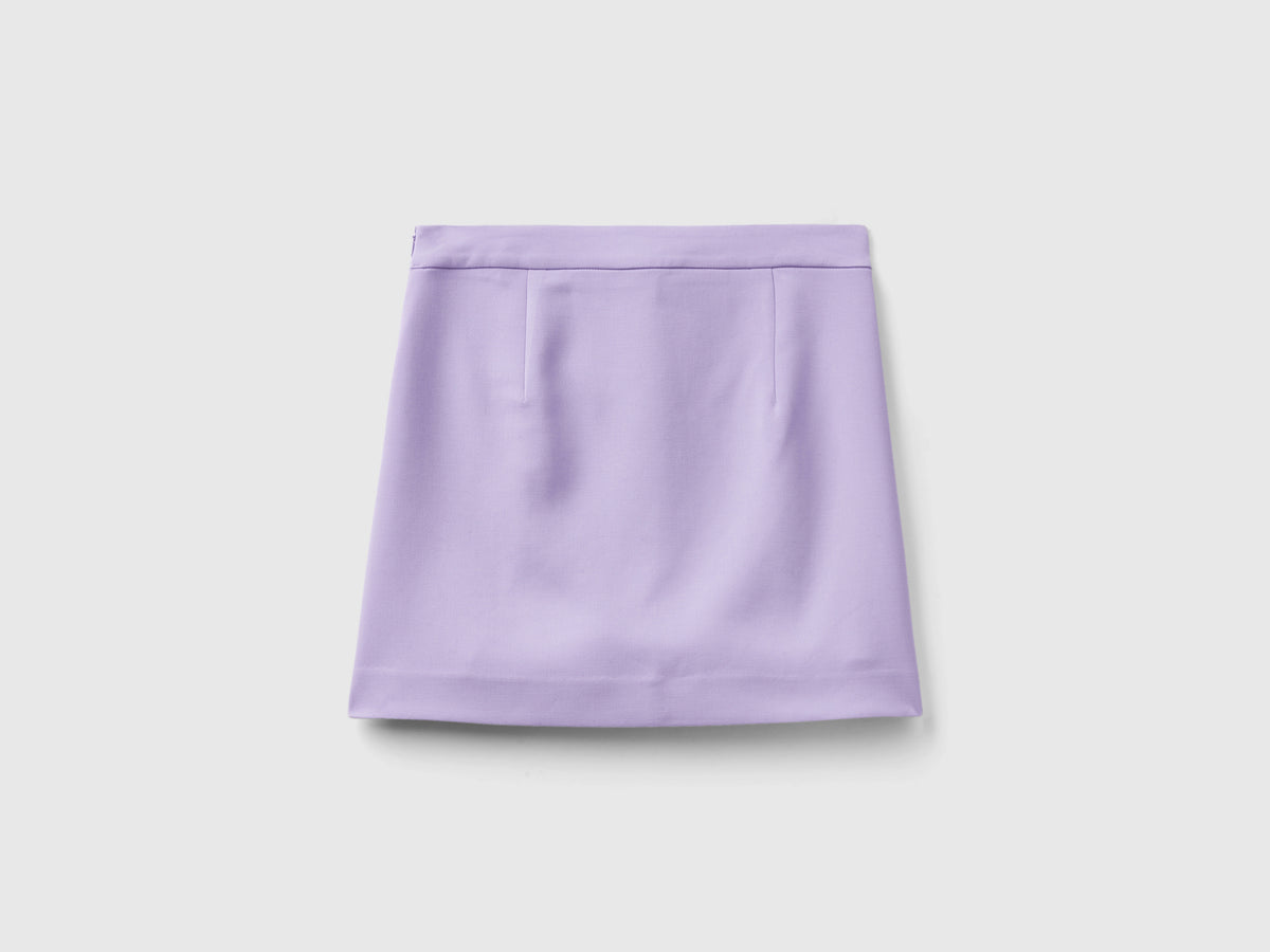 Minigonna con zip laterale