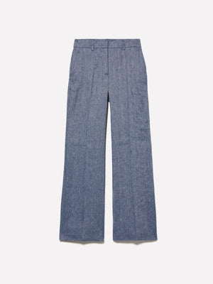 Pantaloni palazzo effetto denim