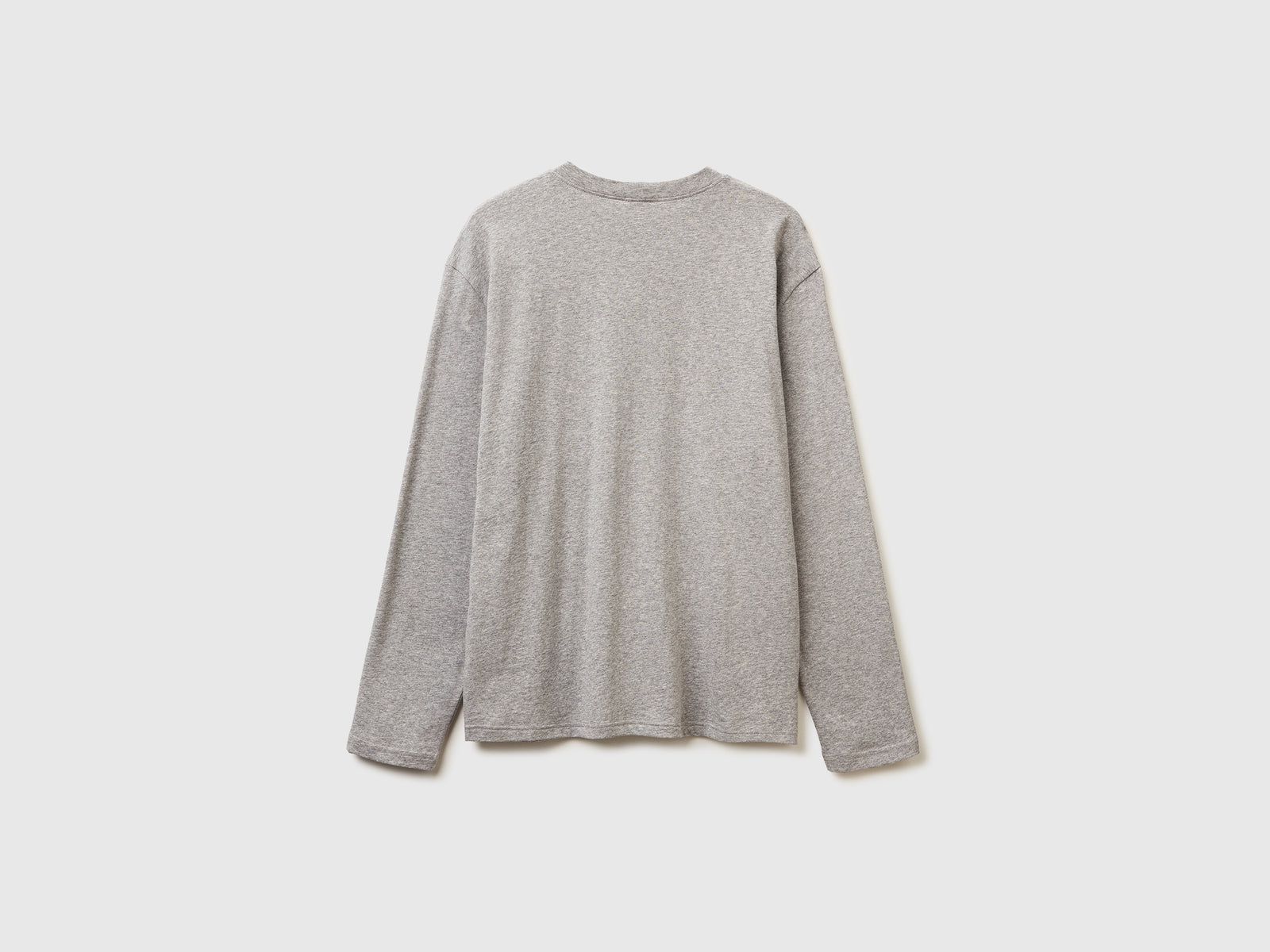 T-shirt con stampa logo da uomo grigio chiaro 2 | Benetton Outlet