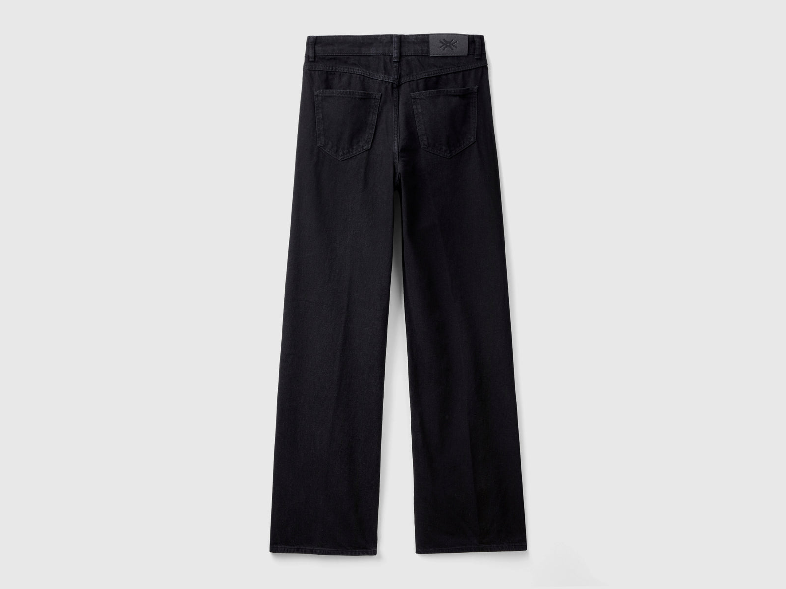 Jeans con gamba ampia da donna nero 2 | Benetton Outlet