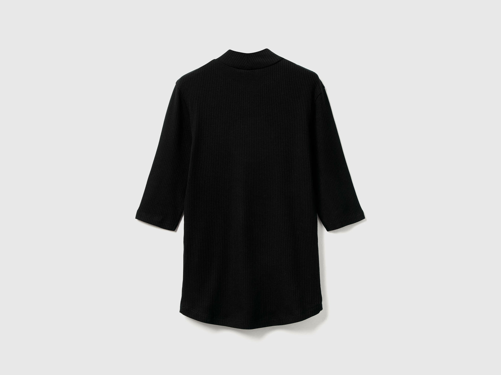 T-shirt slim fit da donna nero 2 | Benetton Outlet