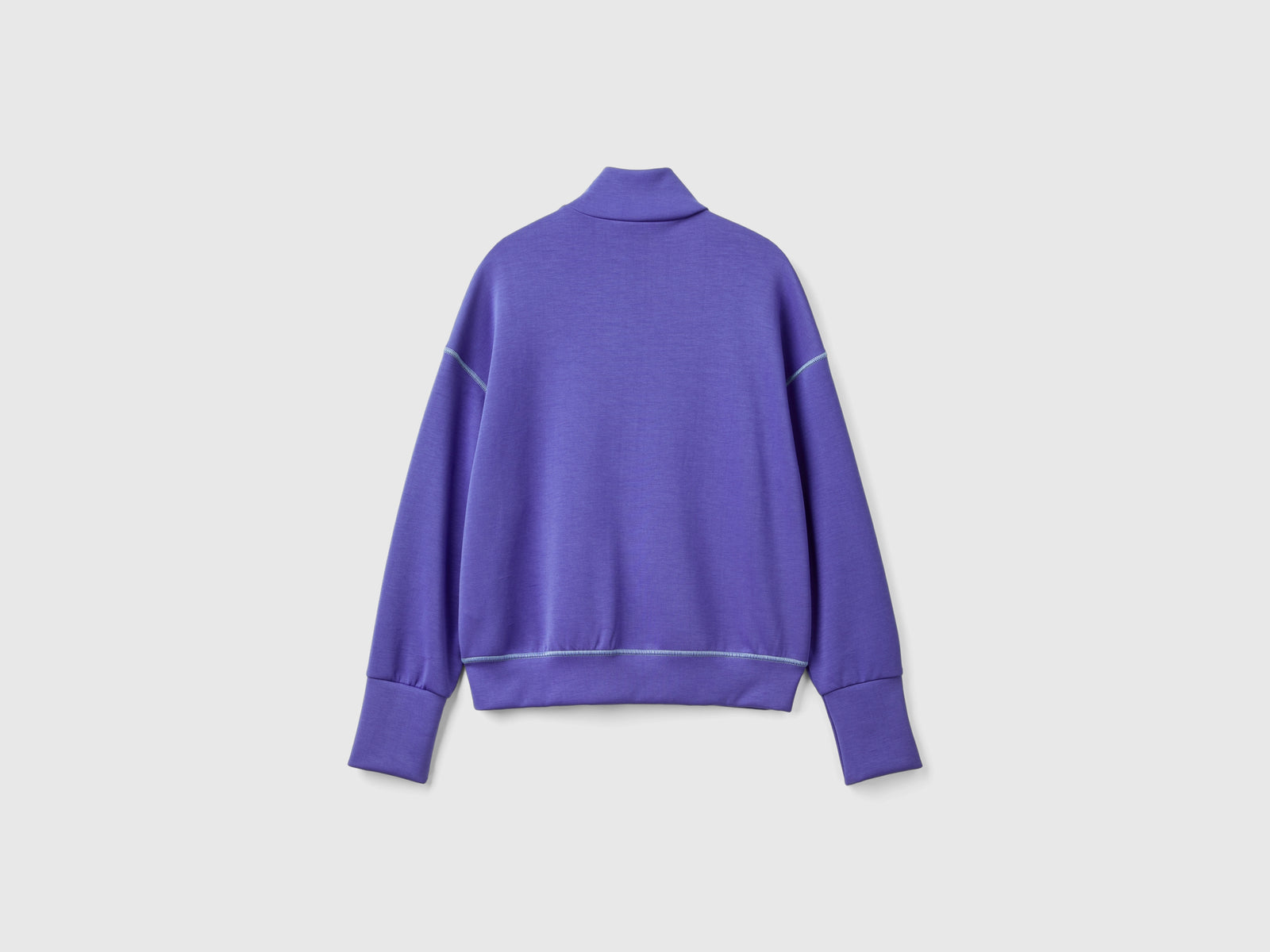 Felpa fluida elasticizzata da donna viola 2 | Benetton Outlet