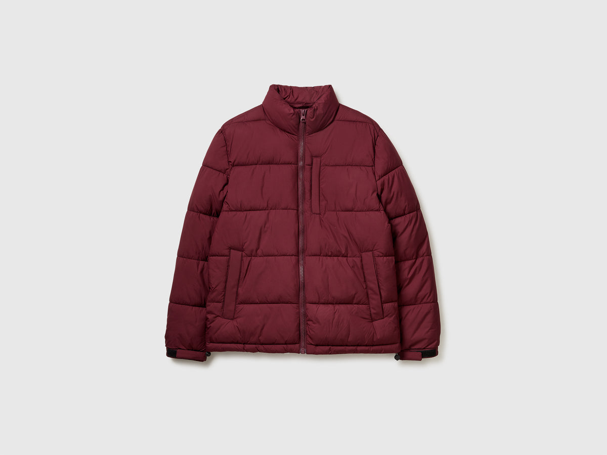 Piumino in nylon con imbottitura riciclata