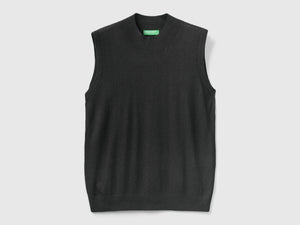 Maglia smanicata in misto viscosa